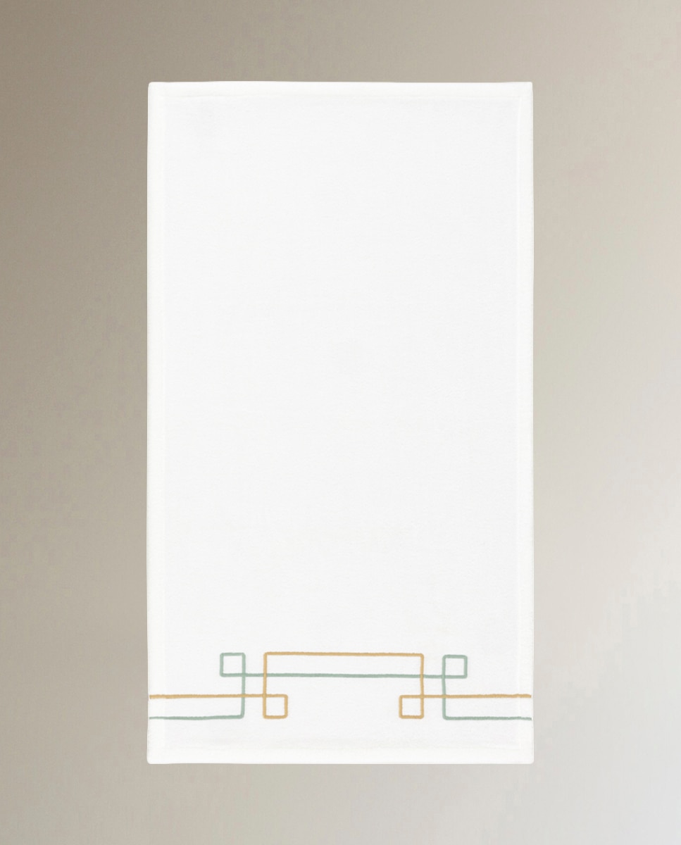 Toalha de Banho de Algodão e Modal 450 g/m2 Villa Branco-5