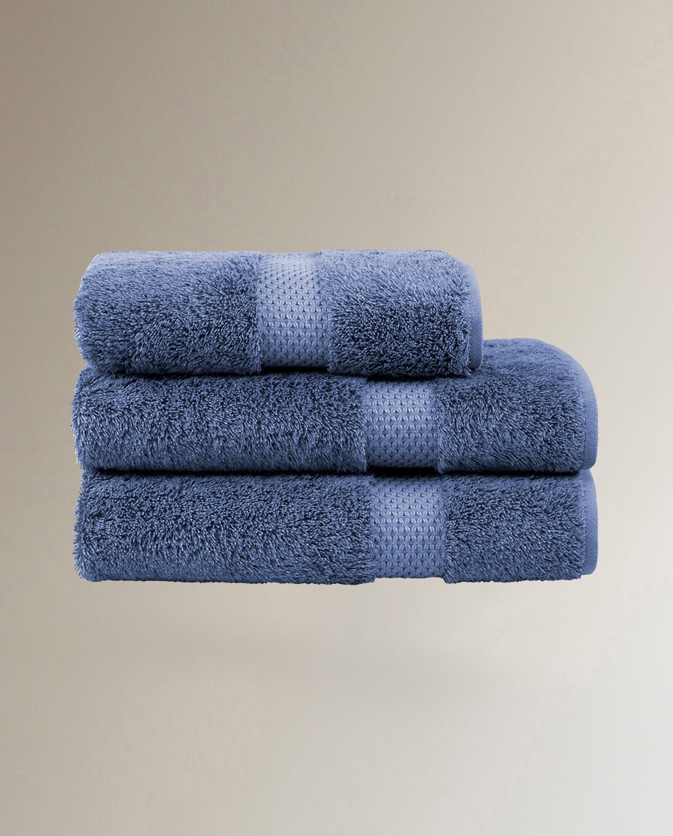 Toalla de baño algodón y modal 700 gr/m² Etoile Yves Delorme - Azul Tocador Azul-1