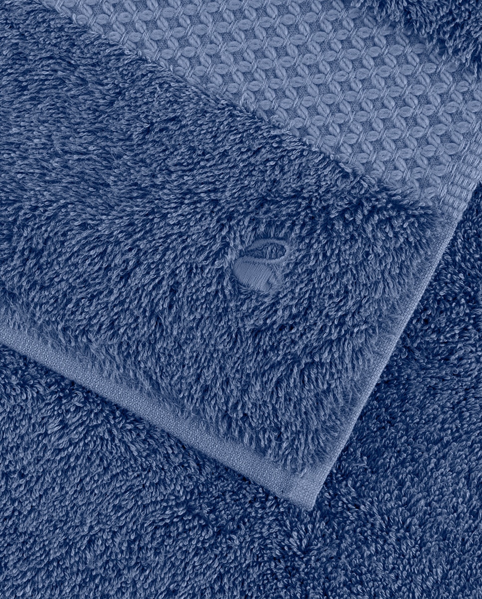 Toalla de baño algodón y modal 700 gr/m² Etoile Yves Delorme - Azul Tocador Azul-2