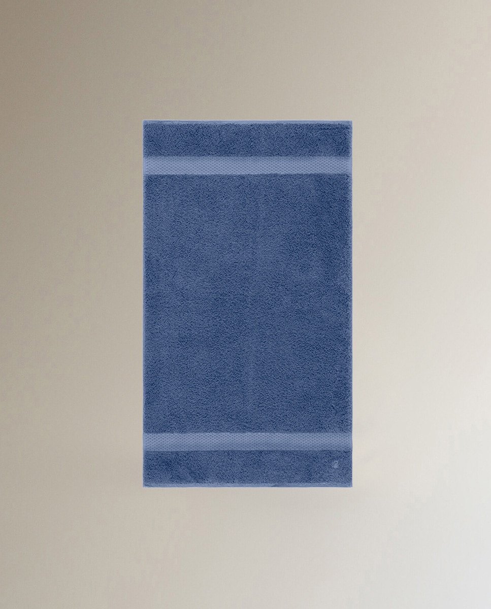 Toalla de baño algodón y modal 700 gr/m² Etoile Yves Delorme - Azul Tocador Azul-3