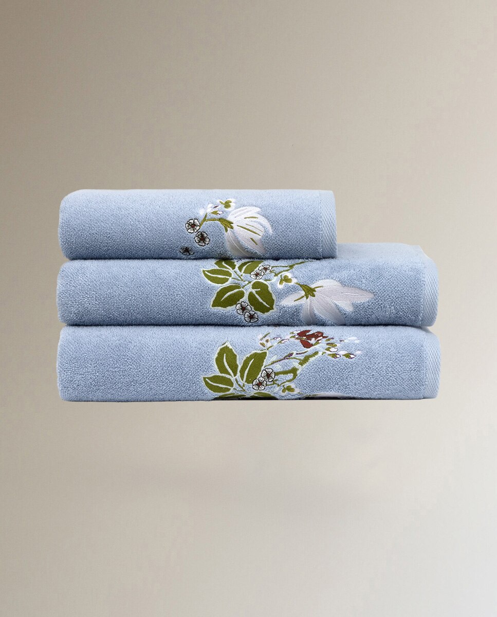 Toalla de baño algodón y modal 450 gr/m² Rameau Yves Delorme - Multicolor Tocador Multicolor-2