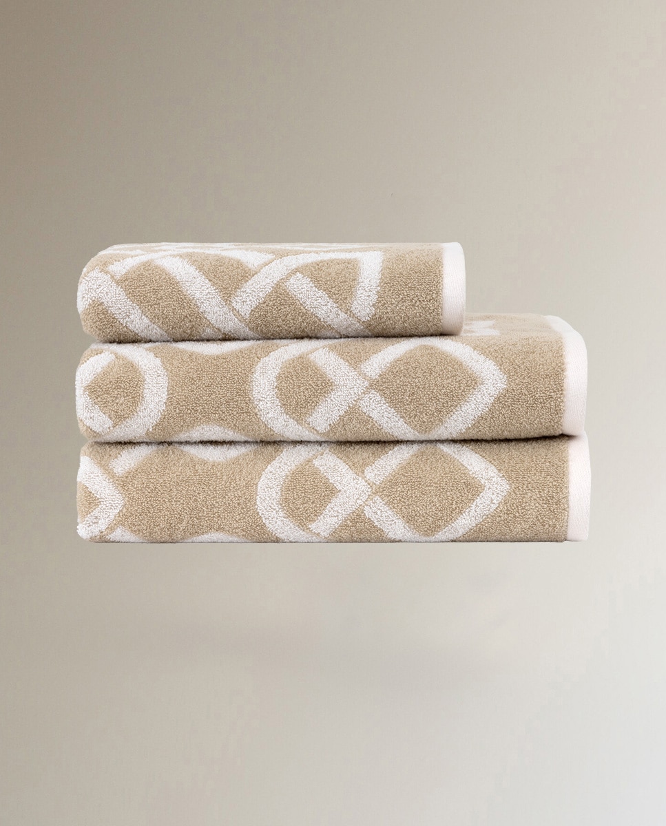 Imagen 0 de Toalla de baño algodón 470 gr/m² Apollon Yves Delorme Beige