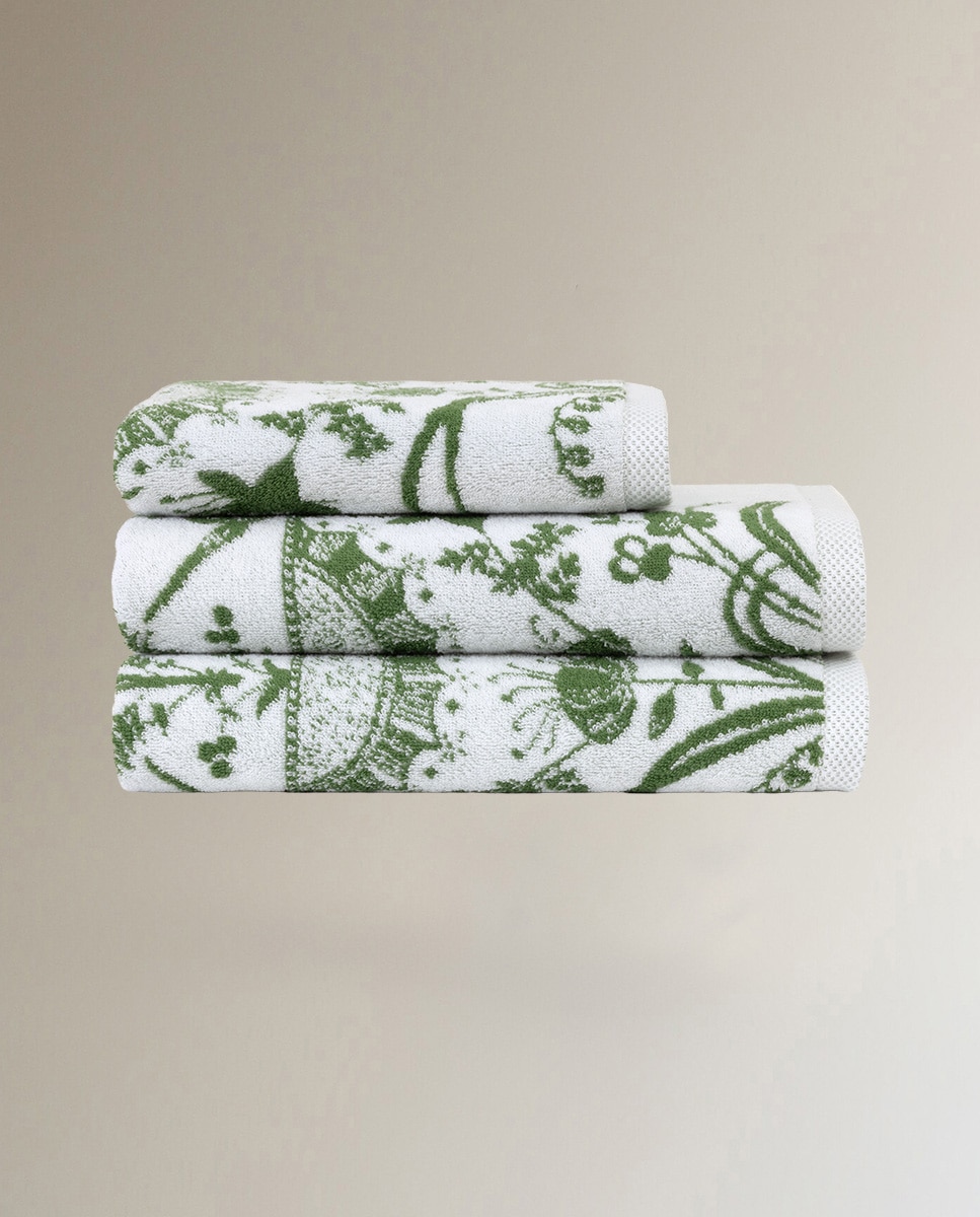 Toalla de baño algodón 470 gr/m² Botanic Yves Delorme - Multicolor Tocador Multicolor-2