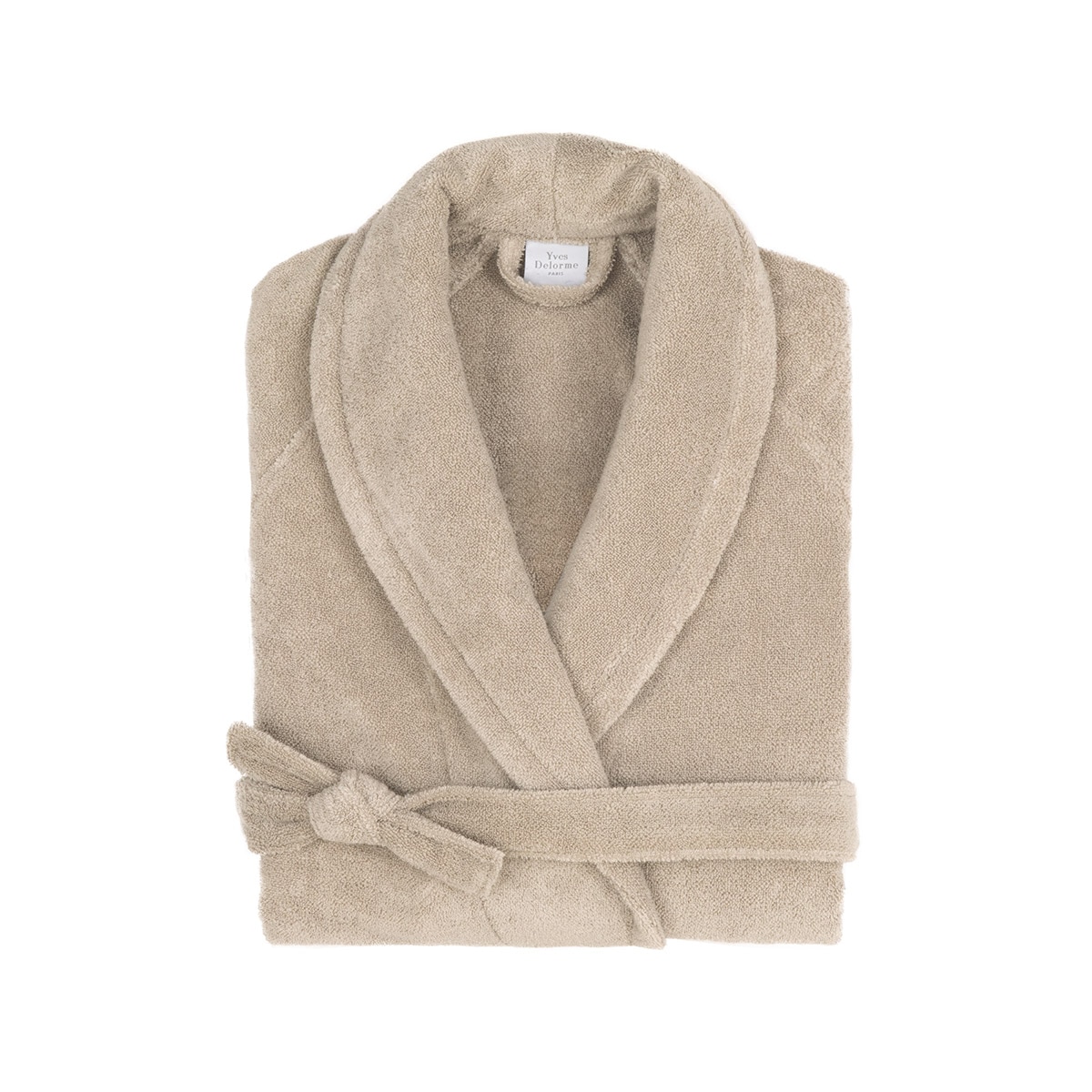 Albornoz unisex algodón y modal 450 gr/m2 Etoile Yves Delorme - Tostado L Tostado-3