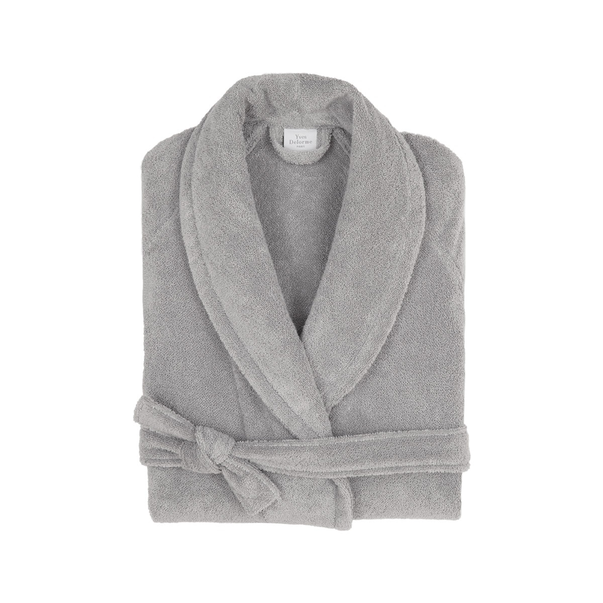 Albornoz unisex algodón y modal 450 gr/m2 Etoile Yves Delorme - Plata S Plata-3