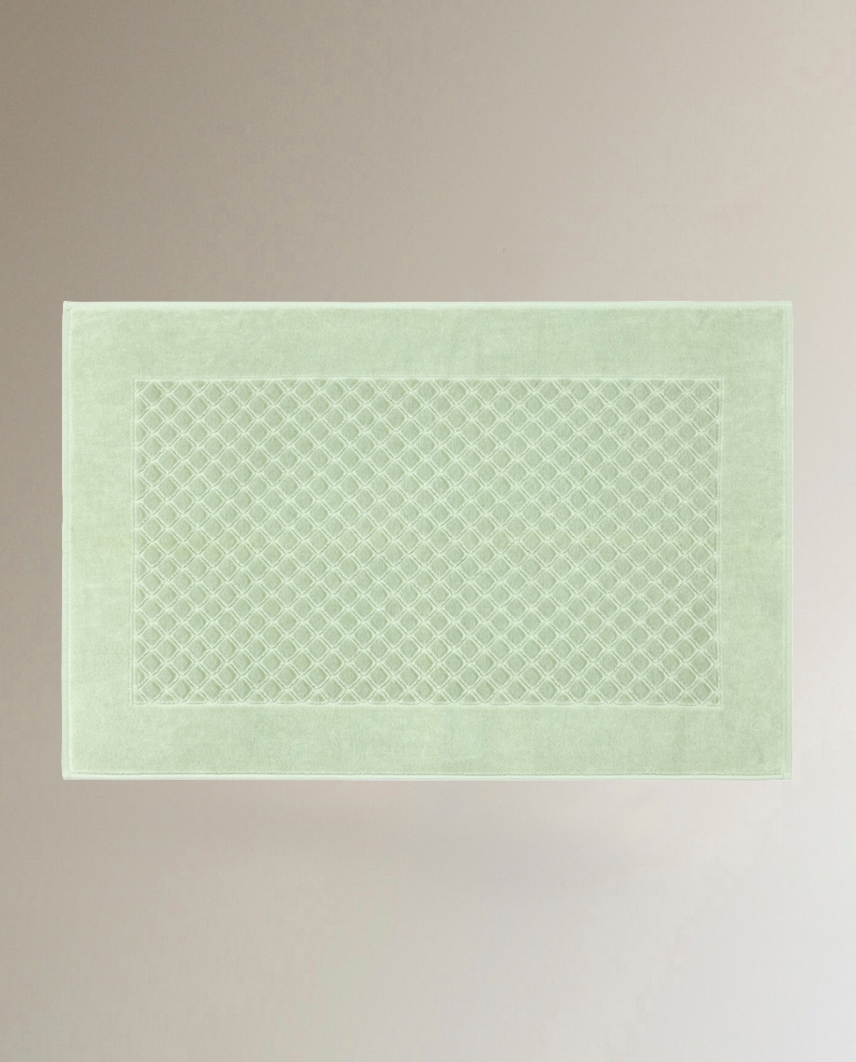 Alfombra de baño algodón Etoile Yves Delorme - Verde claro 55 x 90 cm Verde claro-1