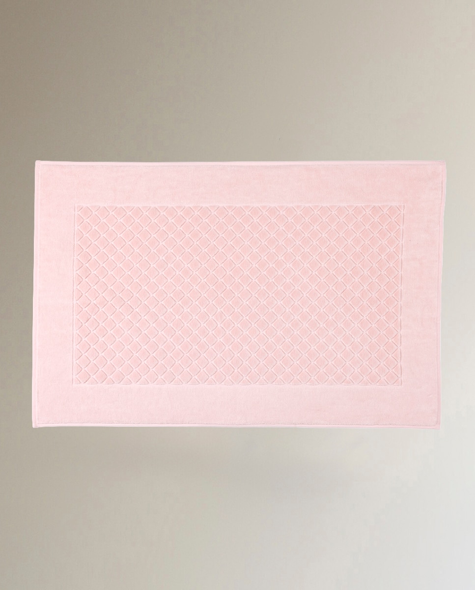 Alfombra de baño algodón Etoile Yves Delorme - Rosa 55 x 90 cm Rosa-1