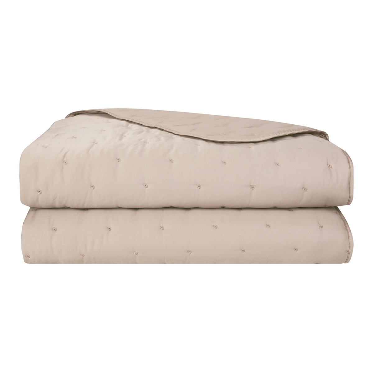 Edredón algodón Triomphe Yves Delorme - Piedra Cama 150 cm Piedra-1