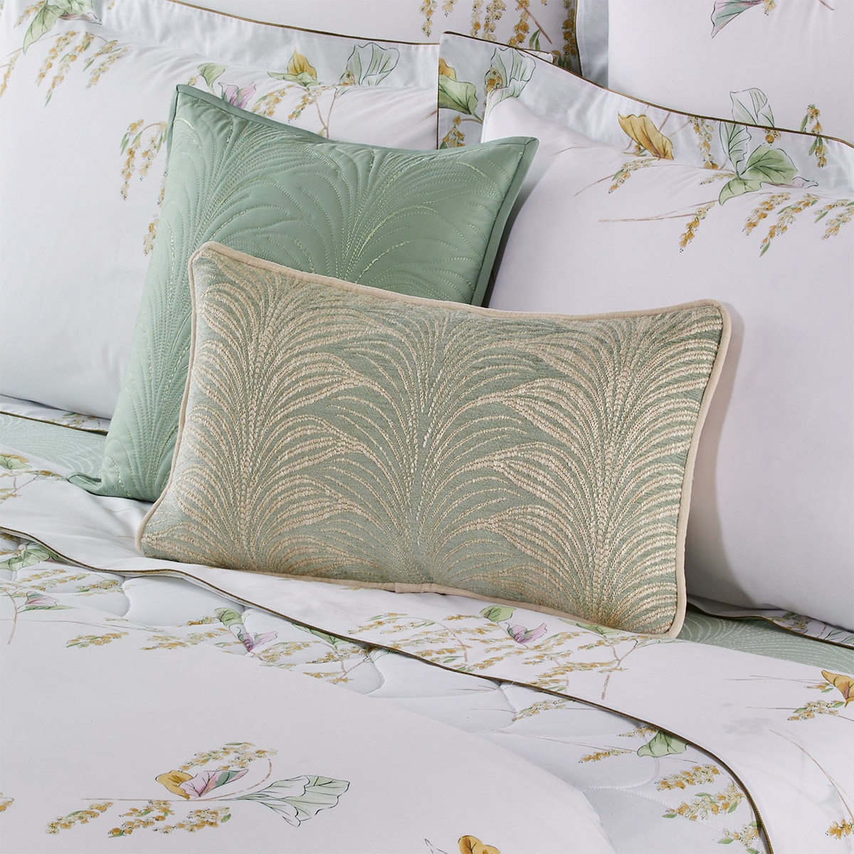 Capa de Almofada Pollen Verde Água-1
