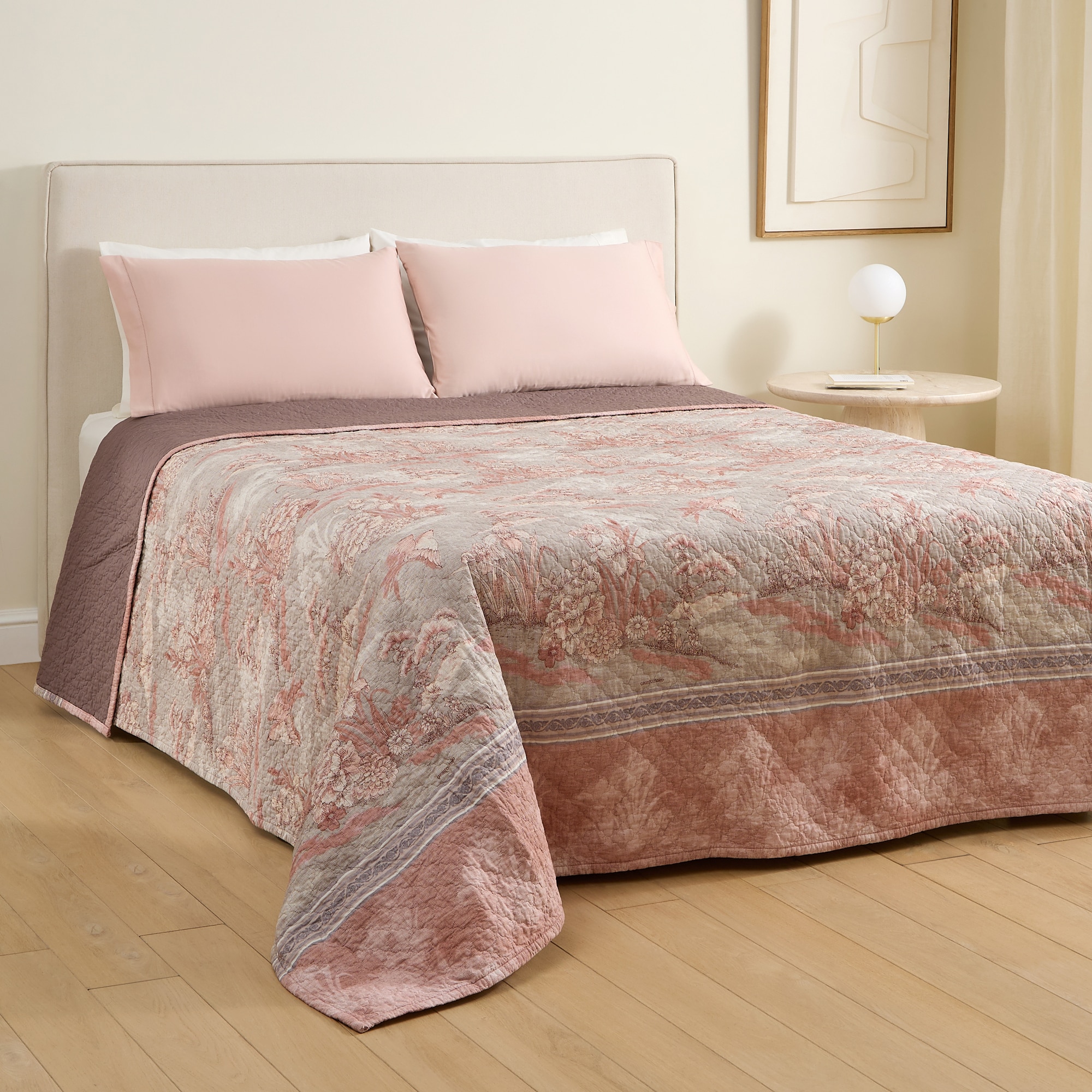 Colcha de Algodão Acquaforte Terracota-1