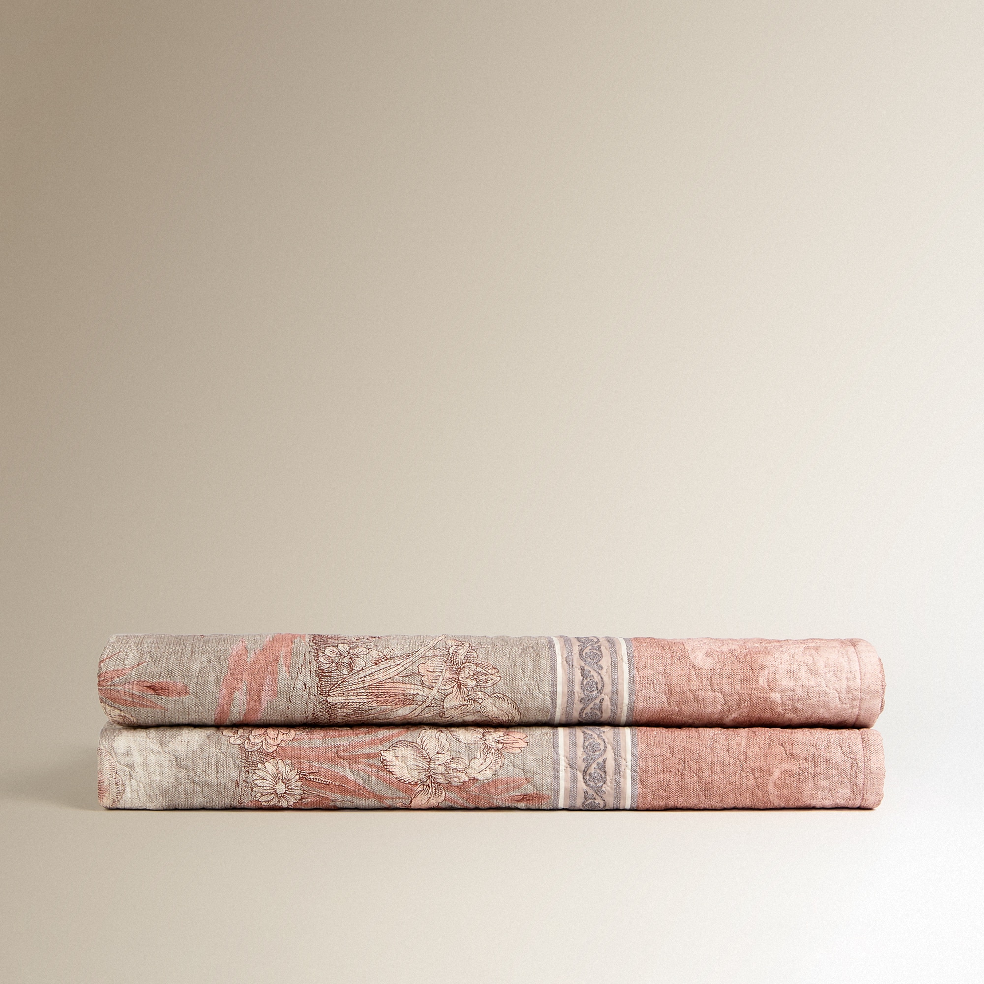 Colcha de Algodão Acquaforte Terracota-4