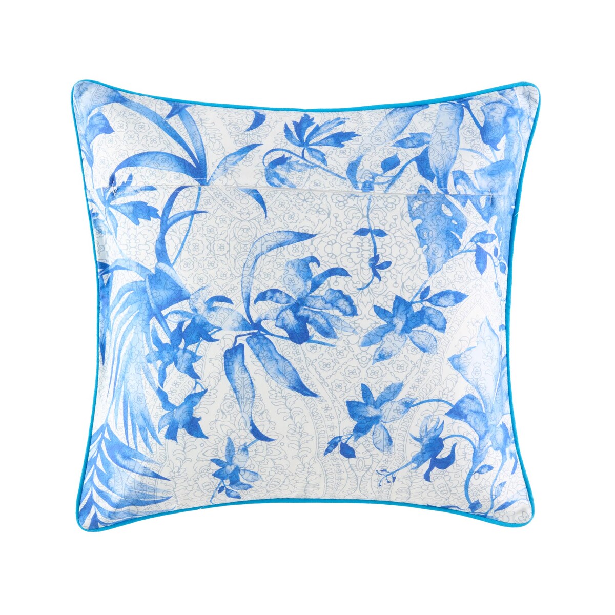 Funda de cojín algodón Indian Roses Bassetti Azul-2