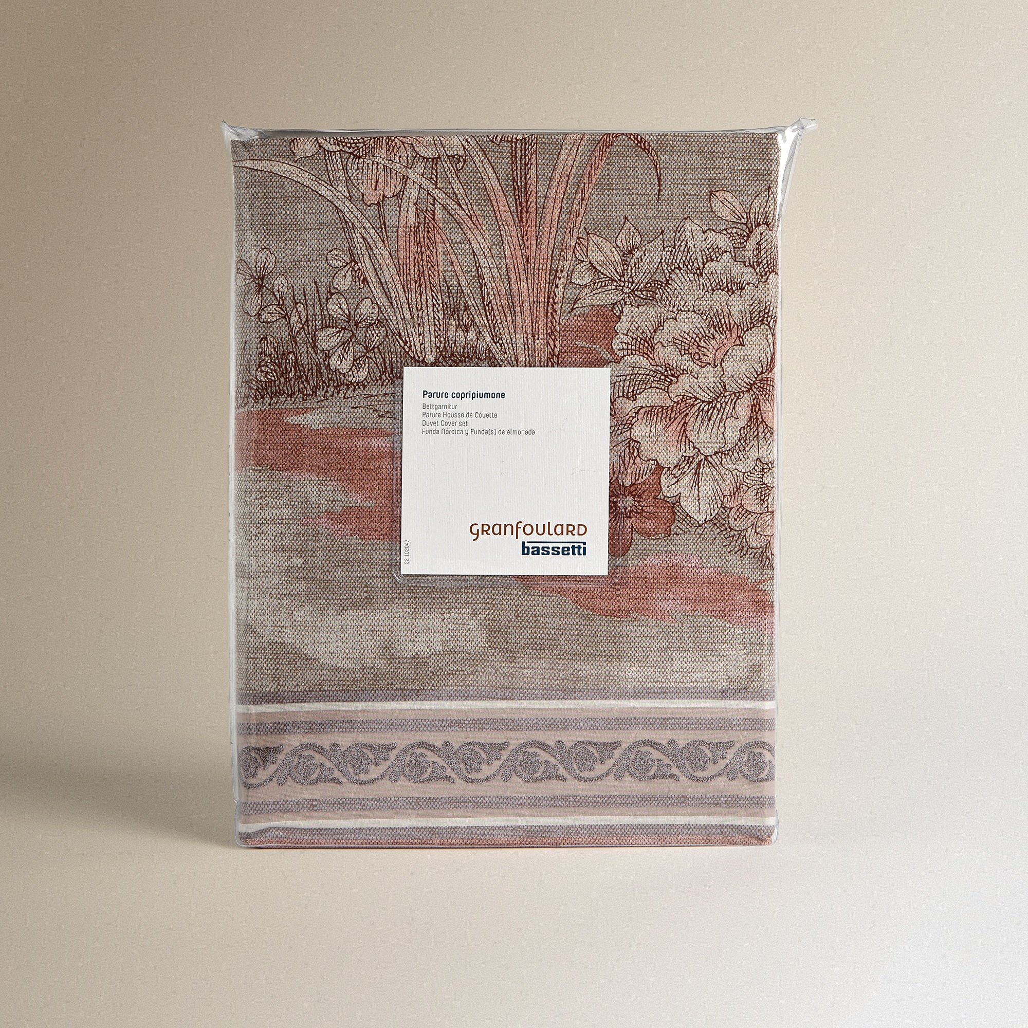 Conjunto de Capa de Edredão de Algodão Acquaforte Terracota-7