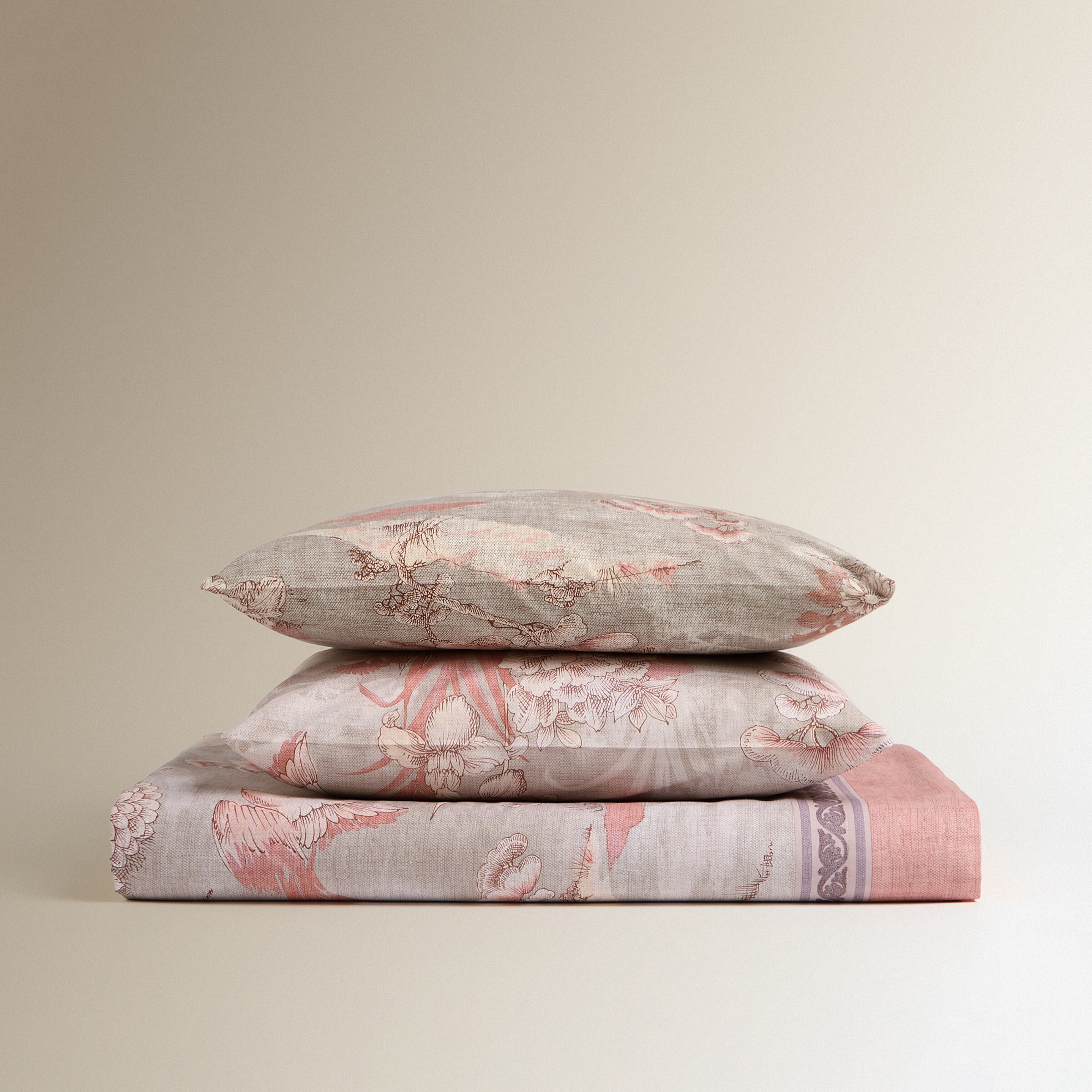 Conjunto de Lençóis de Algodão Acquaforte Terracota-5