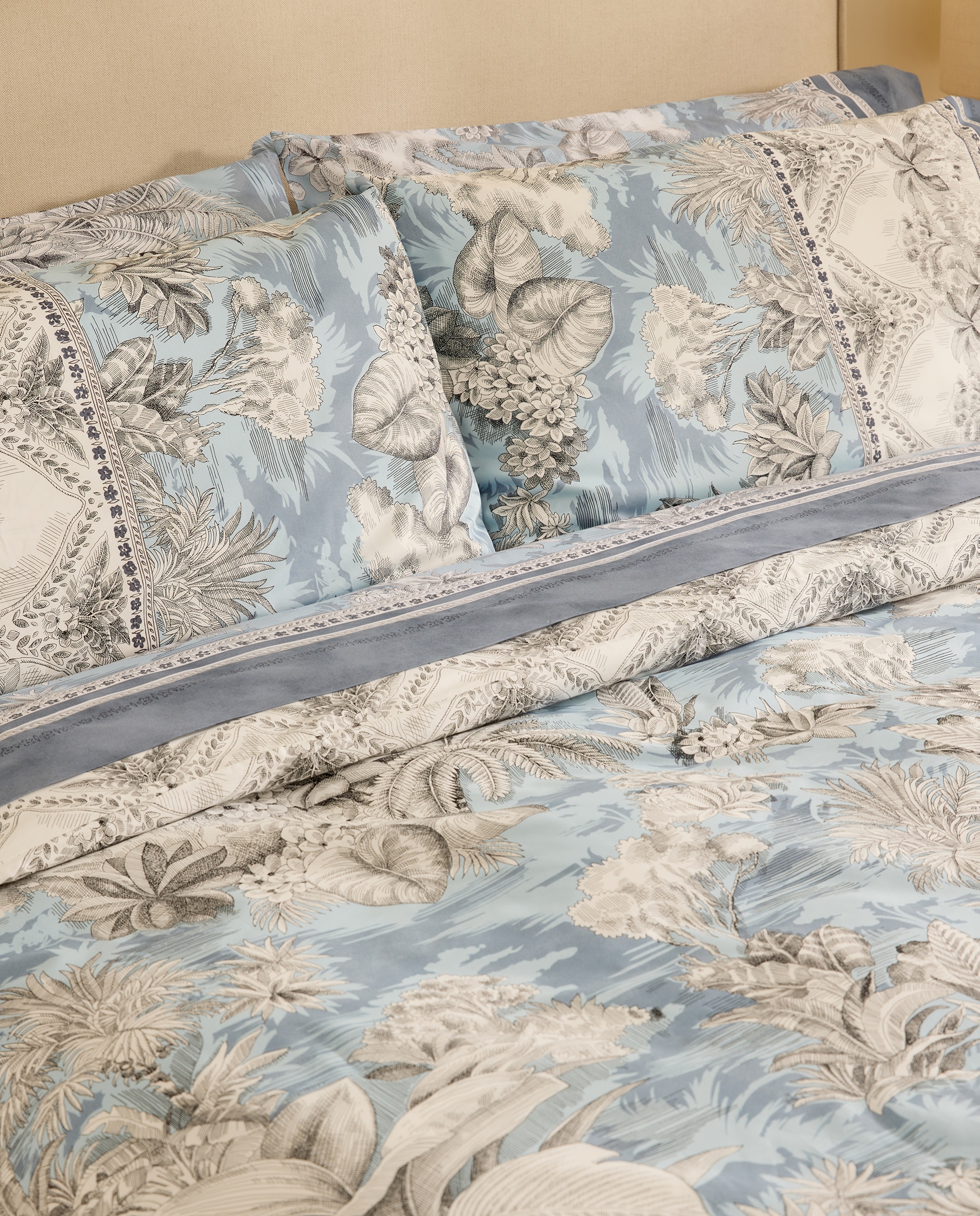 Conjunto de Lençóis de Algodão Boboli Azul-4