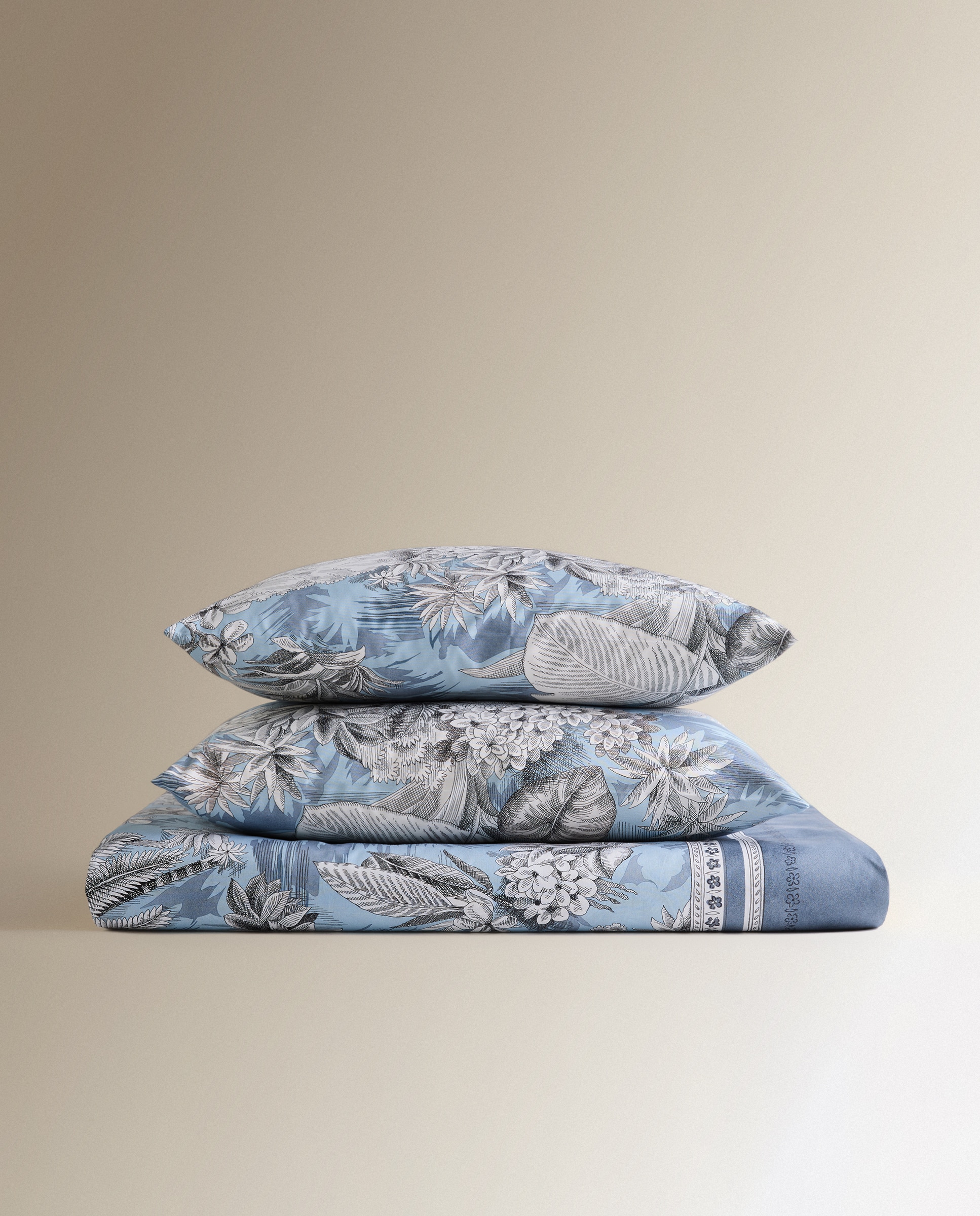 Conjunto de Lençóis de Algodão Boboli Azul-5