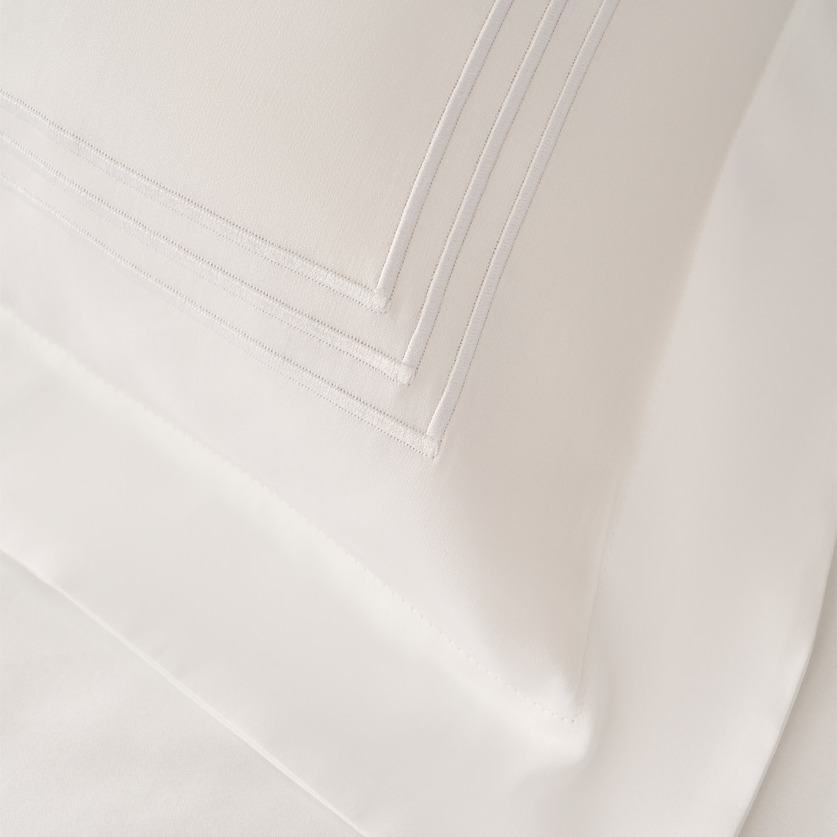 Pack de 2 Capas de Almofada em Algodão Astoria - 600 Fios Branco-2