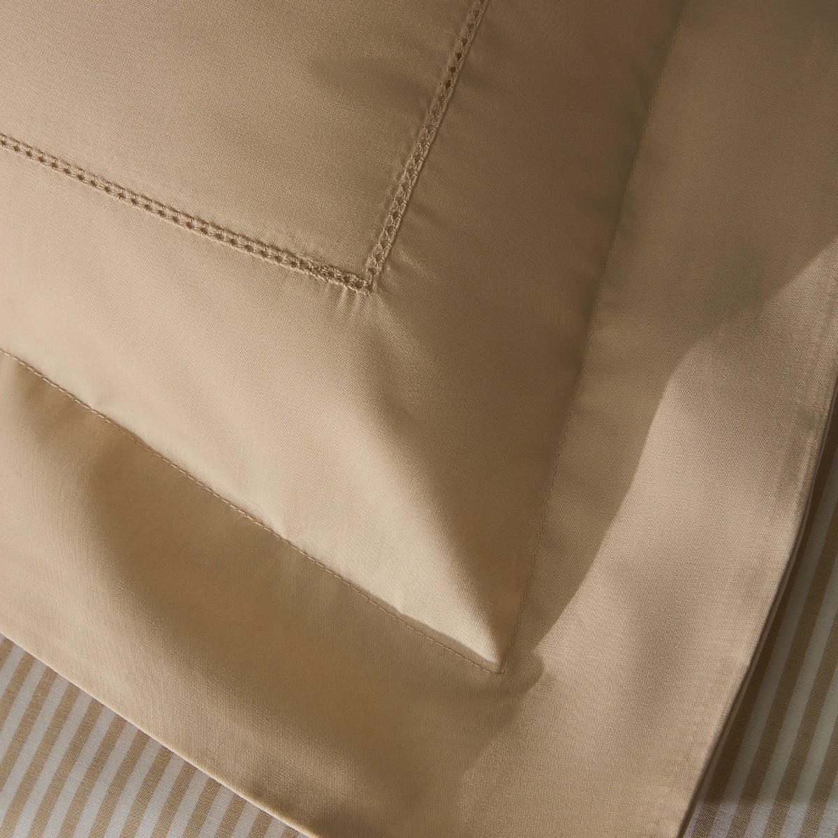 Funda de cuadrante algodón egipcio 200 hilos Tacto Bassols - Beige 55 x 55 cm Beige-3