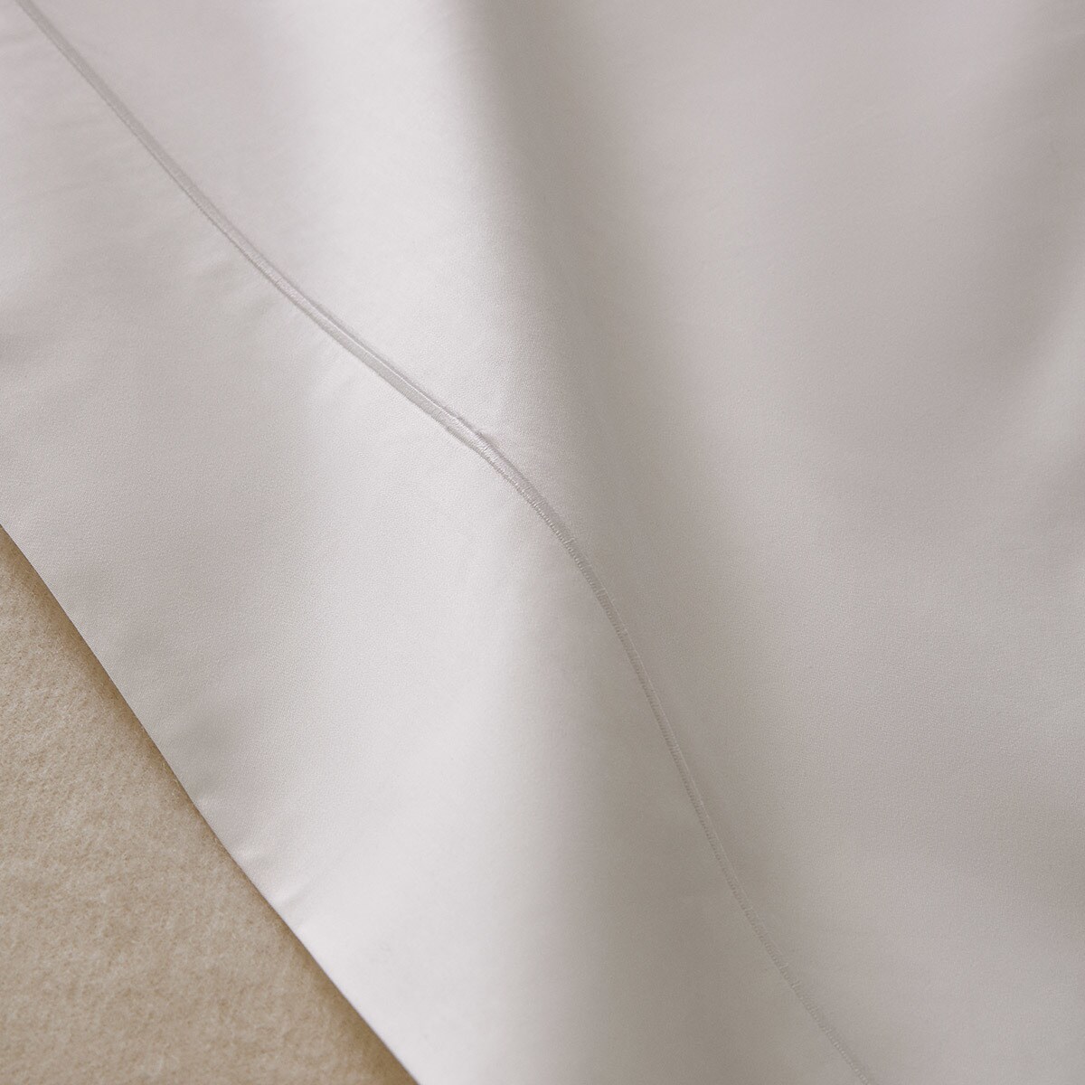 Conjunto de Lençóis com Lençol Ajustável de Algodão Tiara - 1000 Fios Branco-3