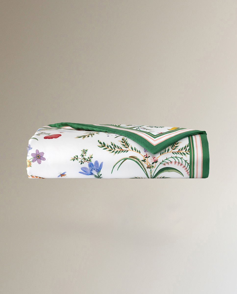 Colcha decorativa seda Botanic Yves Delorme - Multicolor Multicolor-1