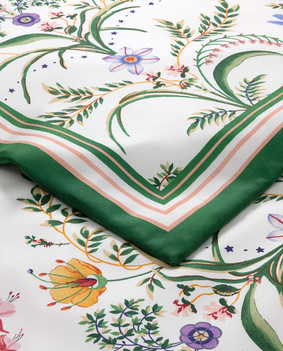 Colcha decorativa seda Botanic Yves Delorme - Multicolor Multicolor-3