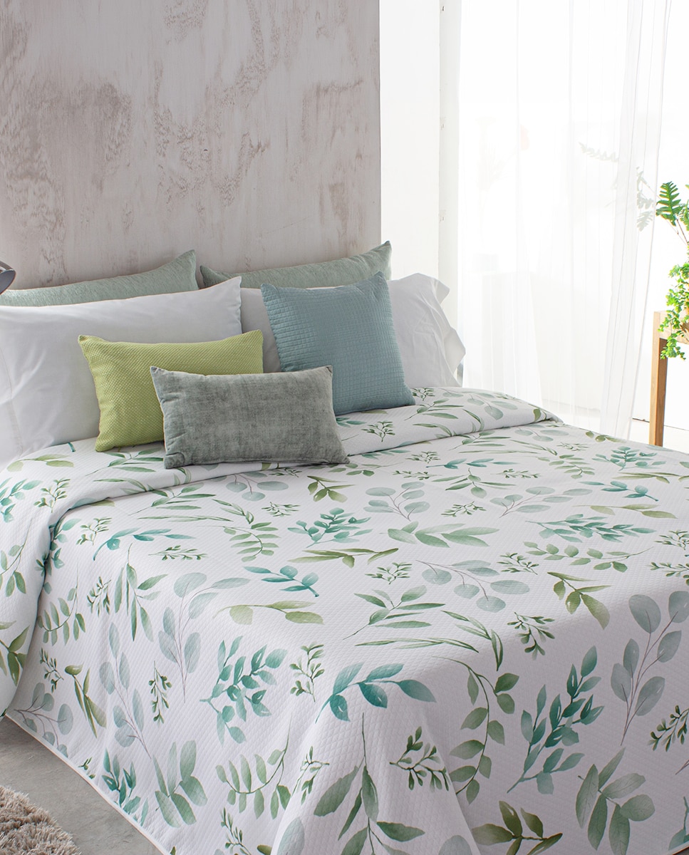 Colcha Hickson Reig Marti - Verde Cama 150 cm Verde-3