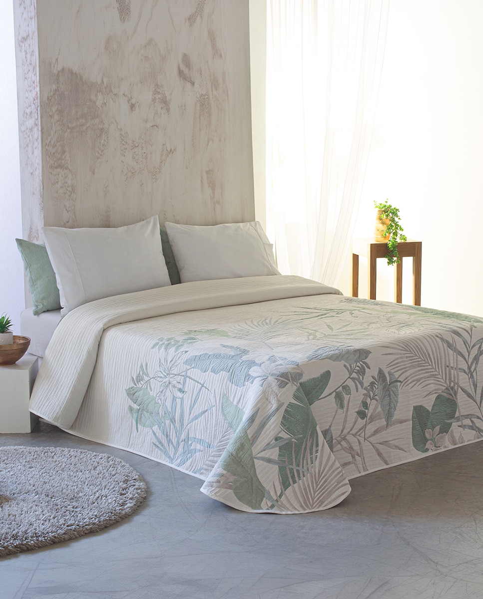 Colcha Pahala Reig Marti - Verde Cama 135 cm Verde-2