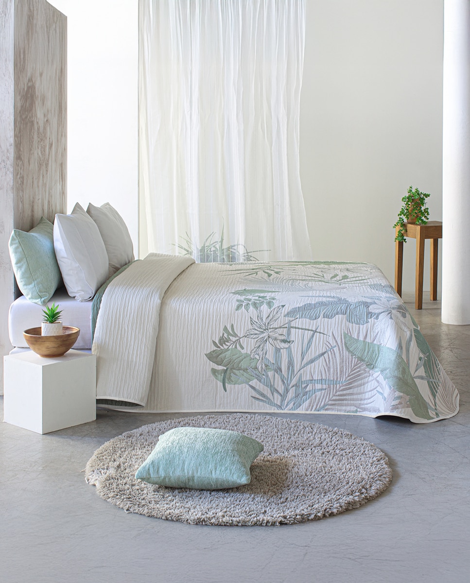Colcha Pahala Reig Marti - Verde Cama 135 cm Verde-3