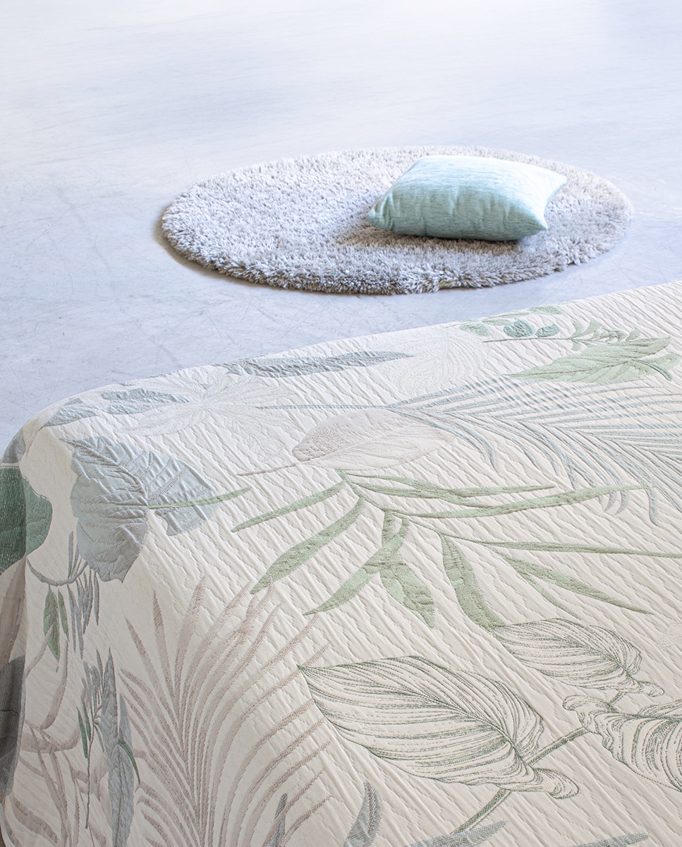 Colcha Pahala Reig Marti - Verde Cama 135 cm Verde-6