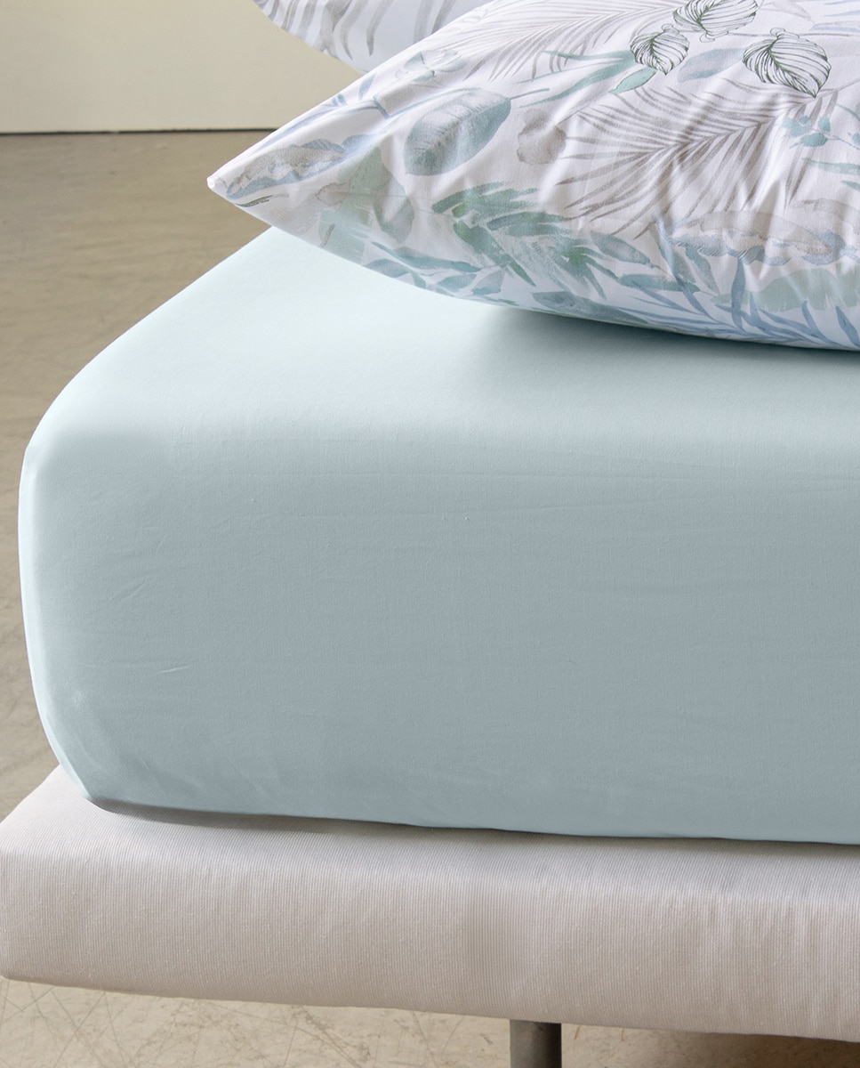 Sábana bajera algodón Pahala Reig Marti - Verde Cama 90 cm Verde-2