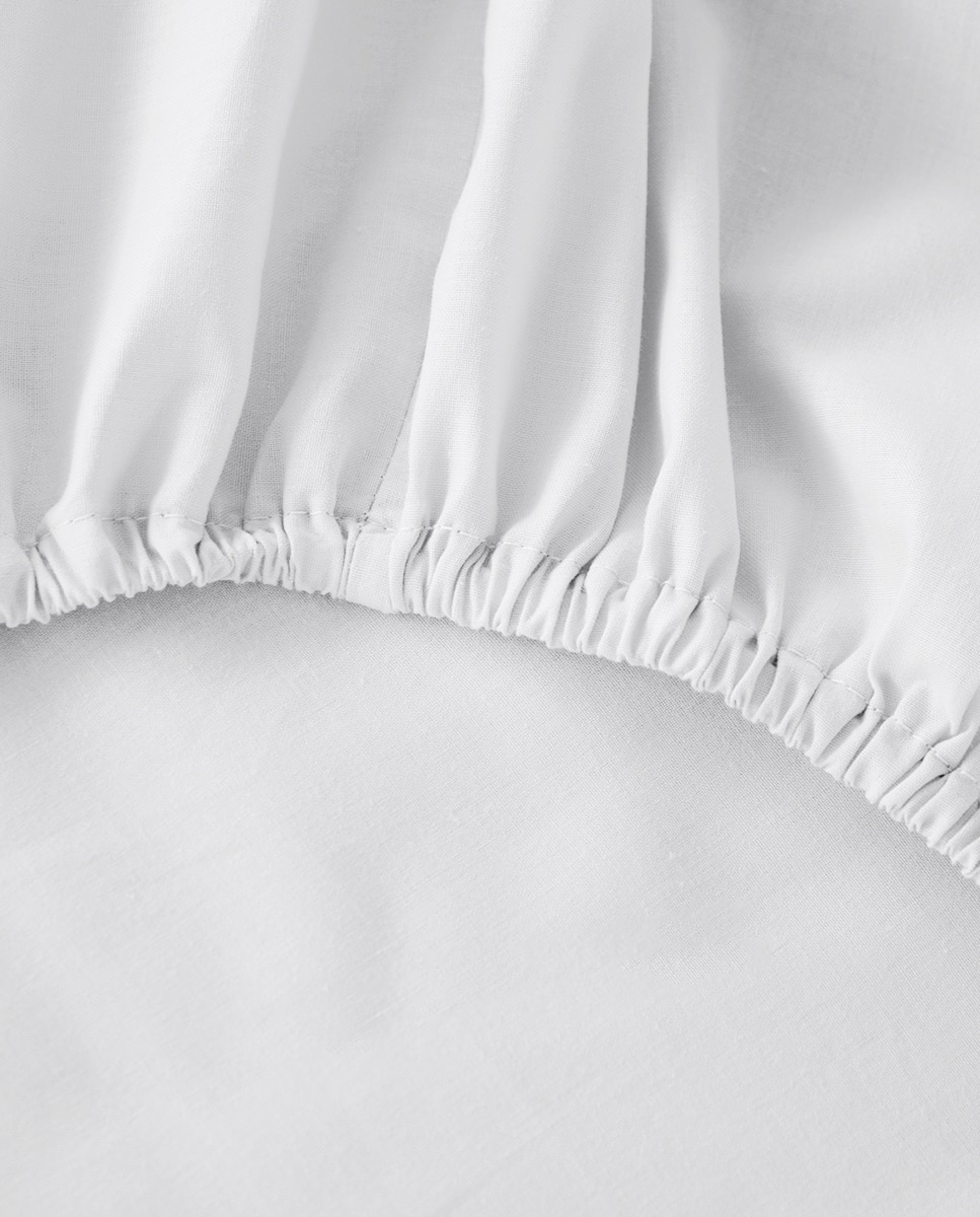 Lençol de Baixo de Algodão Cotton Branco-3