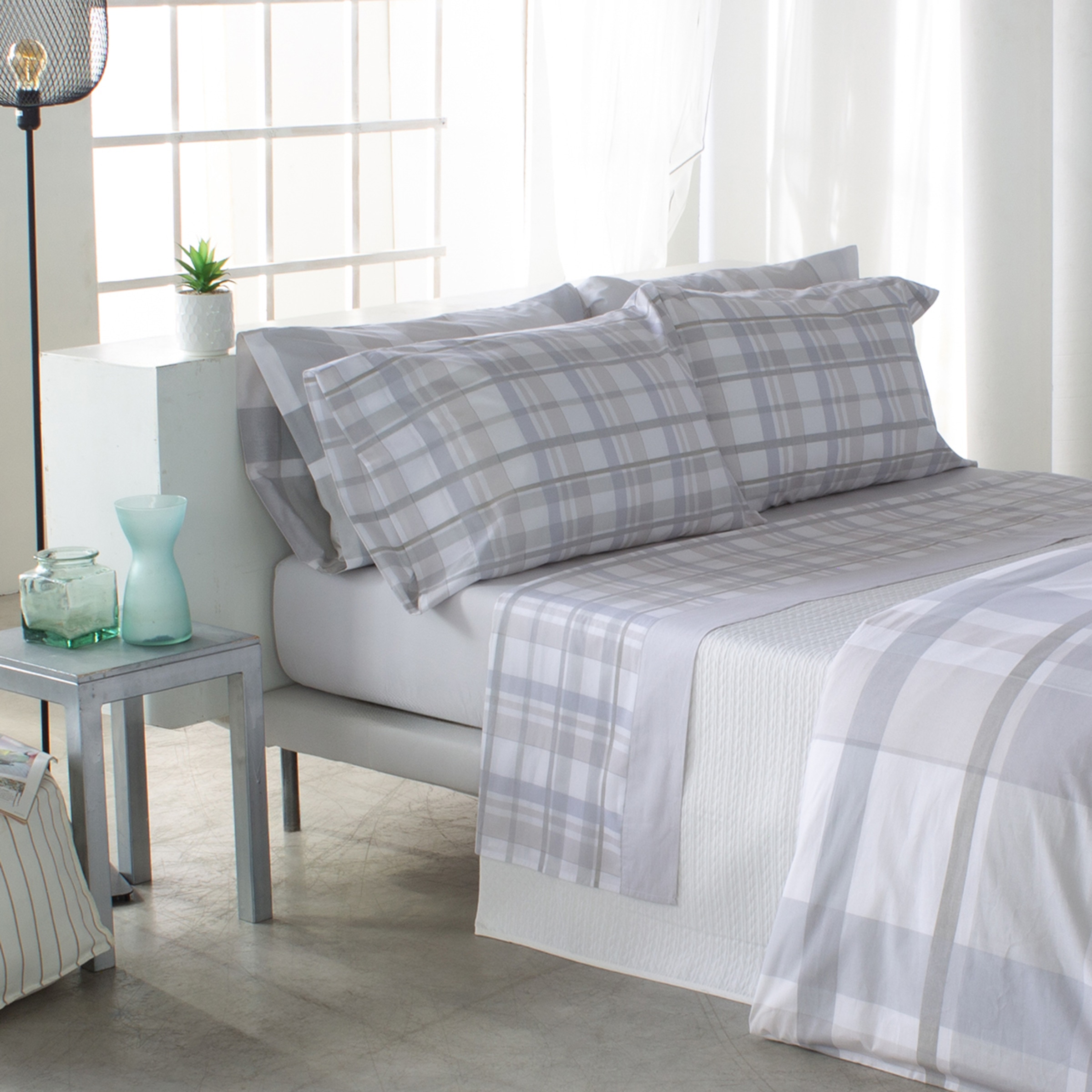Conjunto de Lençóis de Algodão Essex Multicolor-1
