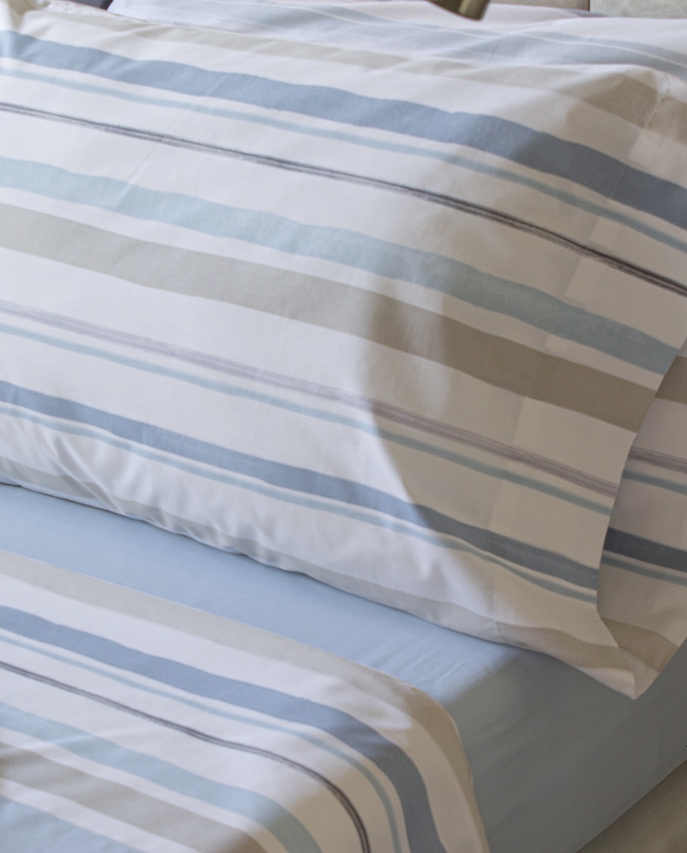 Conjunto de Lençóis de Algodão Miles Azul-3