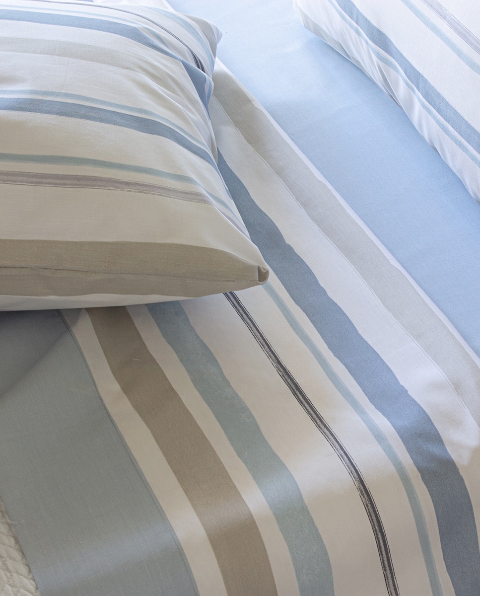 Conjunto de Lençóis de Algodão Miles Azul-4
