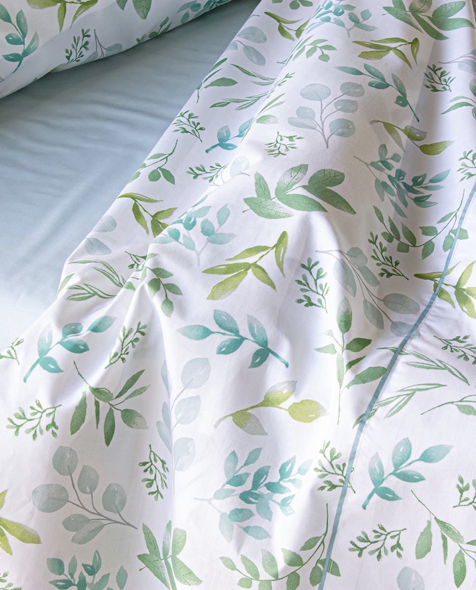 Conjunto de Lençóis de Algodão Hickson Verde-3