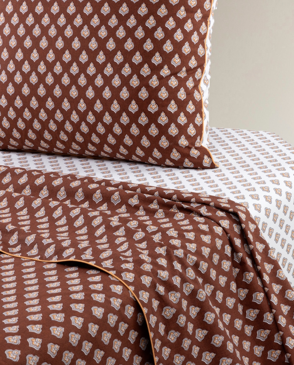 Imagem 0 de Lençol de Cima de Algodão Percal Cap Brun