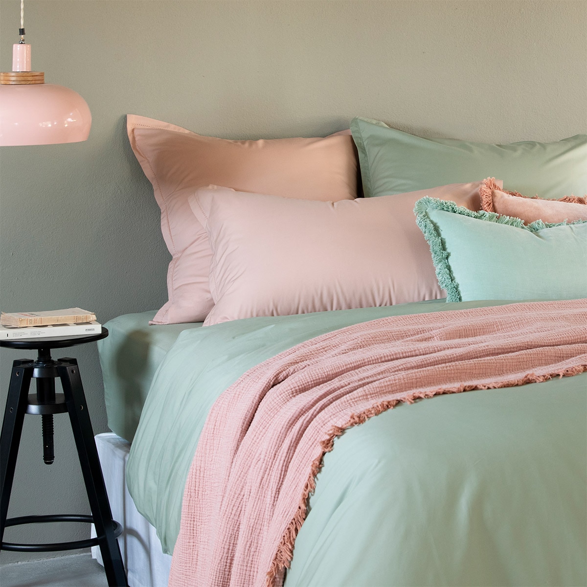 Fronha de Algodão Alcove Caqui-2