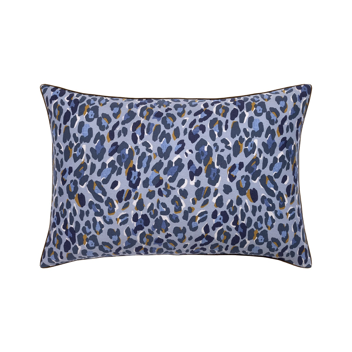 Funda de almohada algodón satén Vittorio Olivier Desforges Azul-1