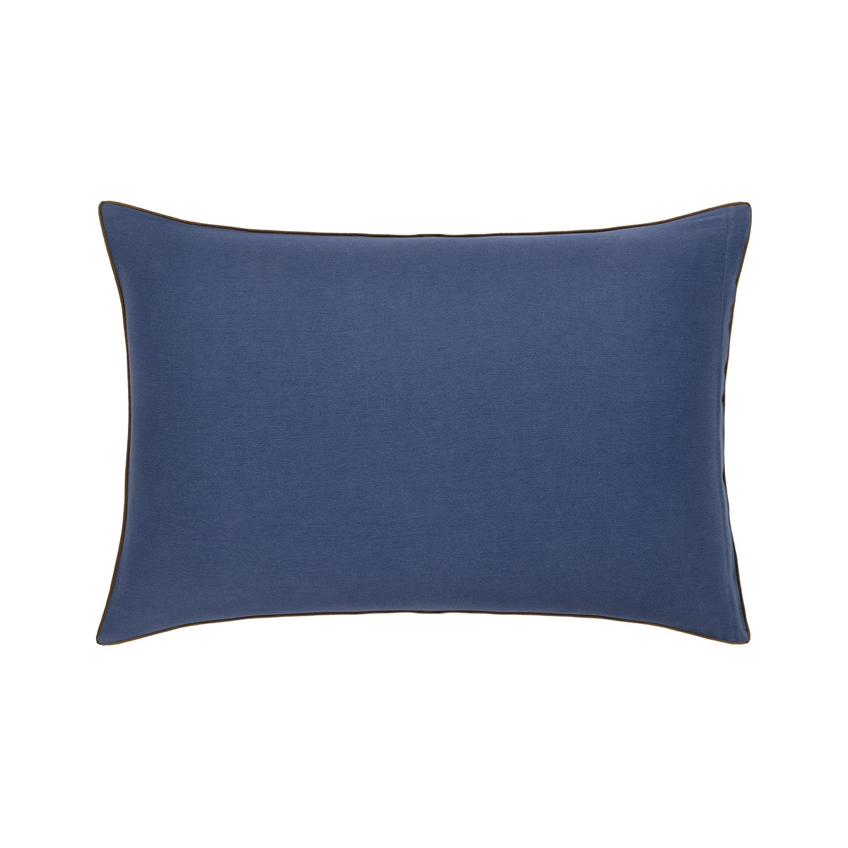 Funda de almohada algodón satén Vittorio Olivier Desforges Azul-2