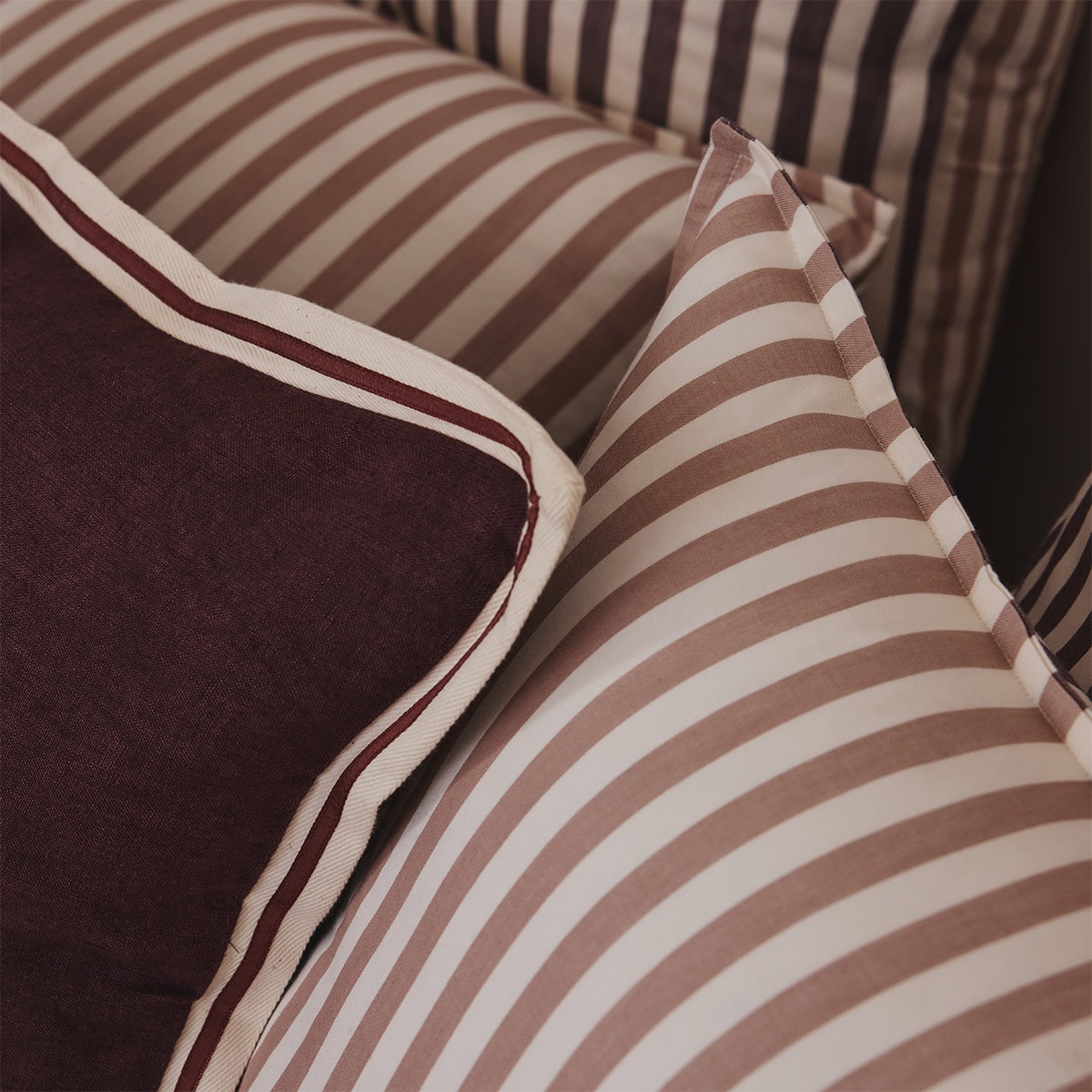 Capa de Edredão de Algodão Acetinado Fifty Tabaco-2