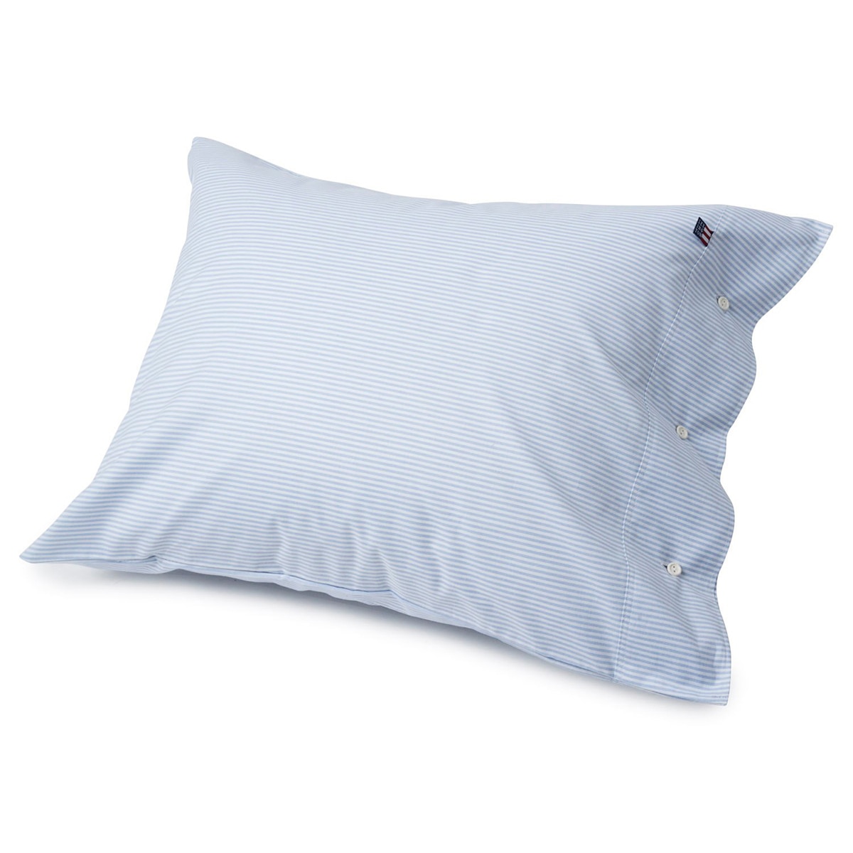 Funda de almohada algodón Básico Rayas Lexington - Azul 50 x 90 cm Azul-3