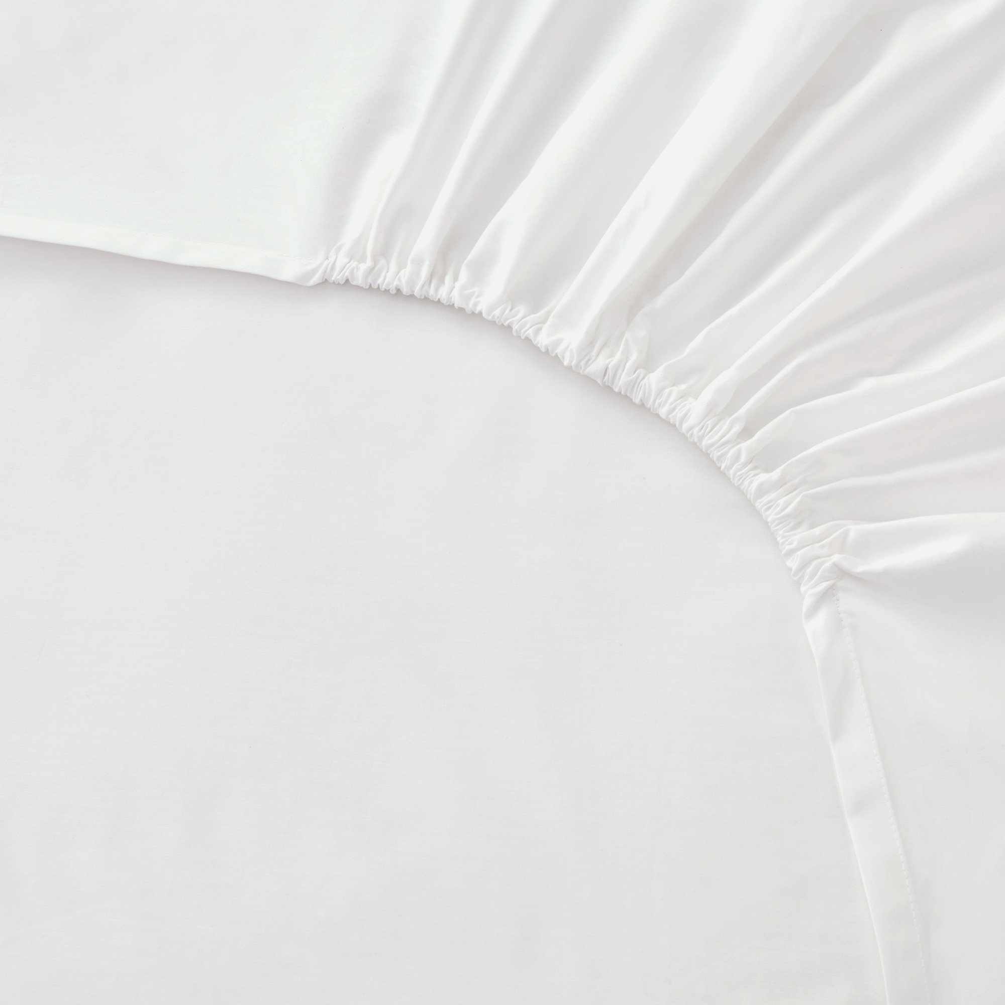 Lençol de baixo básico liso Branco-2
