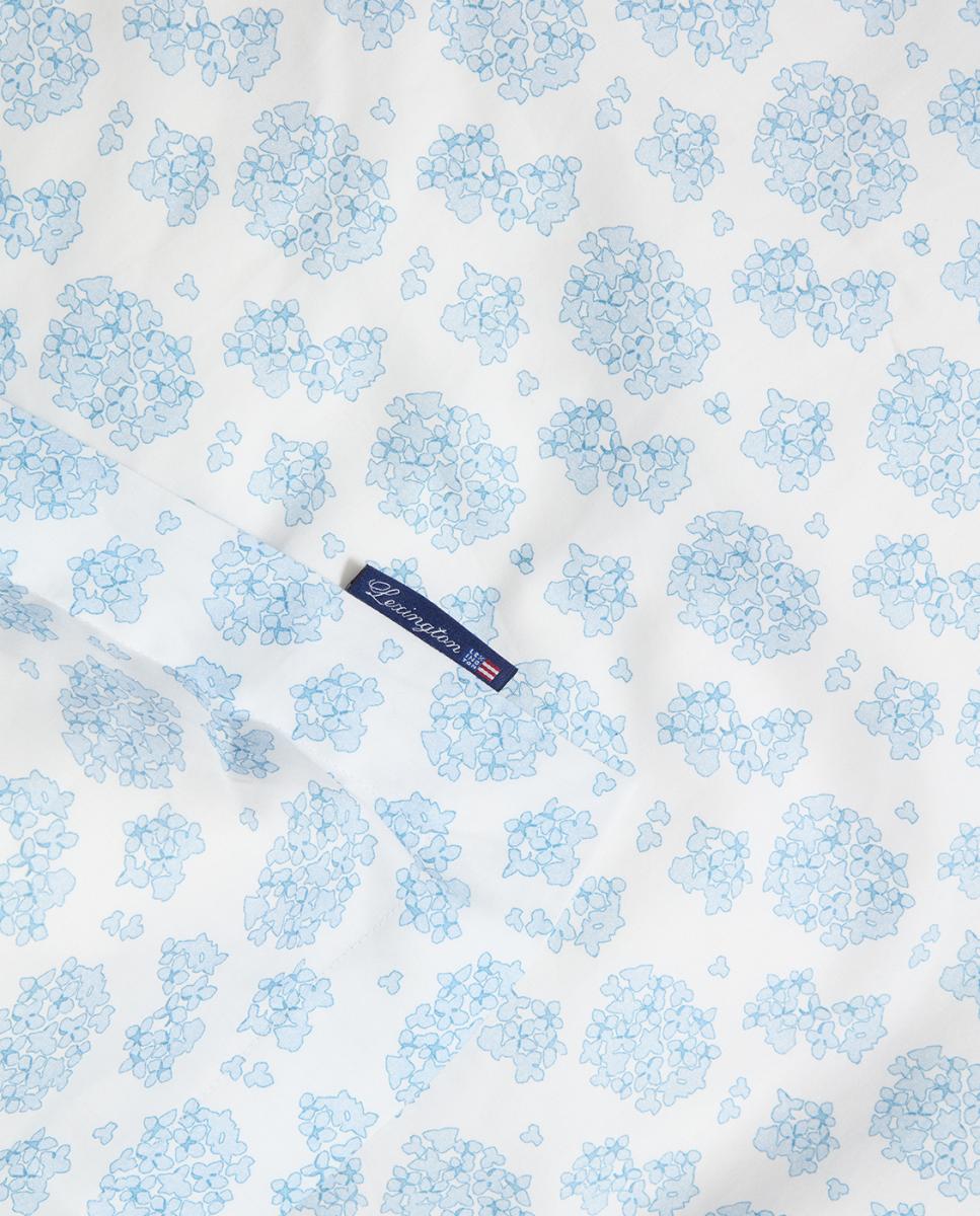 Conjunto de Capa de Edredão de Algodão Acetinado Creta Azul-3