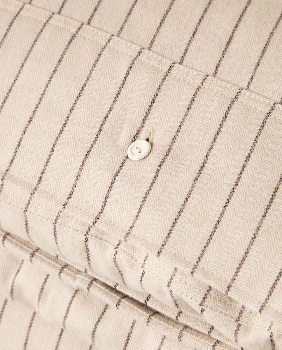 Juego de funda nórdica franela algodón Piamonte Lexington - Beige Cama 90 cm Beige-3