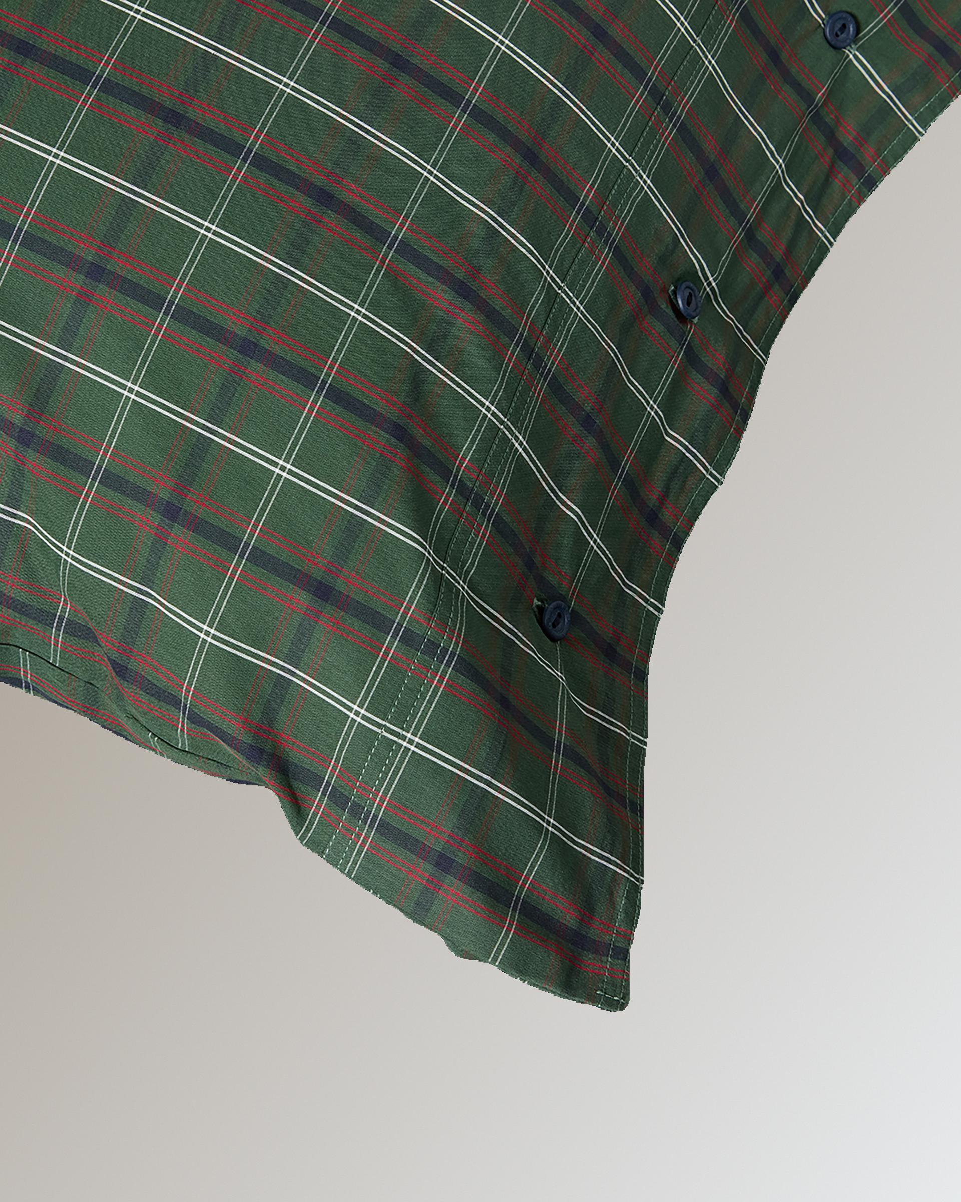 Conjunto de capa de edredão em algodão Siena Lexington Verde-2