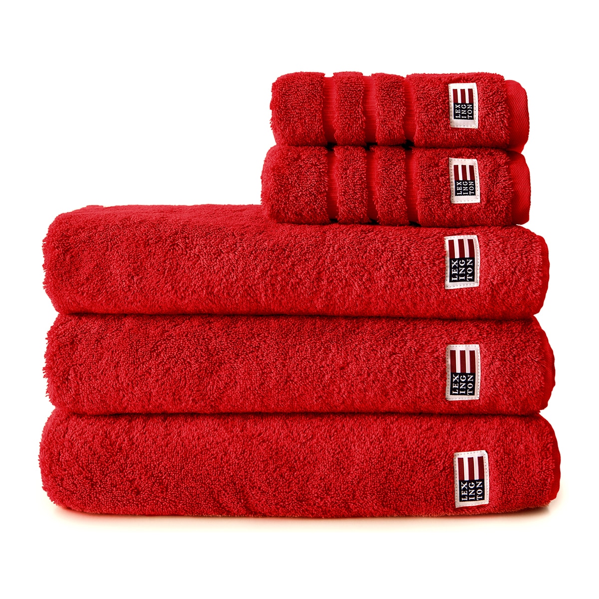 Toalha de banho de algodão 600 g/m2 Original Lexington Vermelho-1