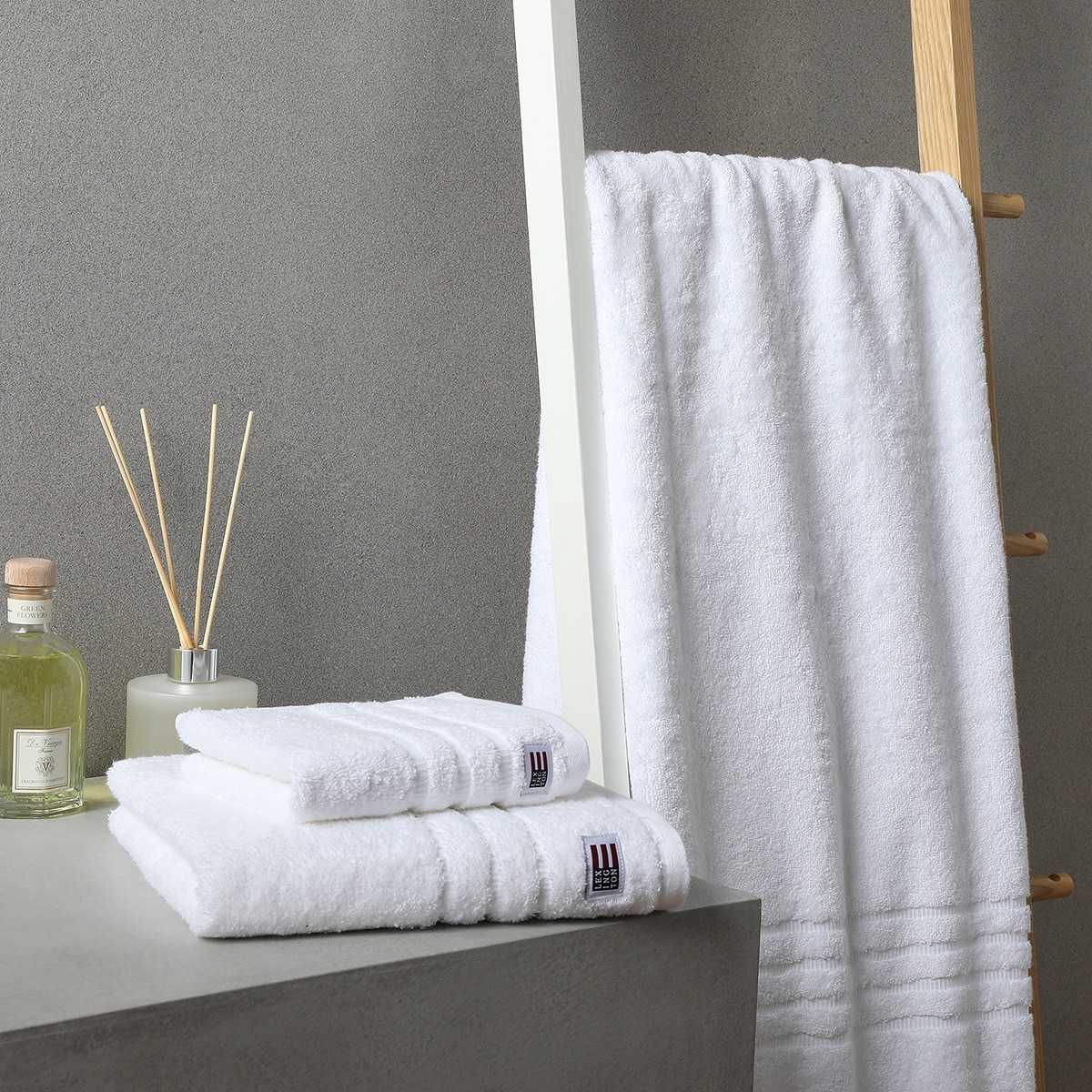 Toalla de baño algodón 600 gr/m2 Original Lexington - Blanco Tocador Blanco-4