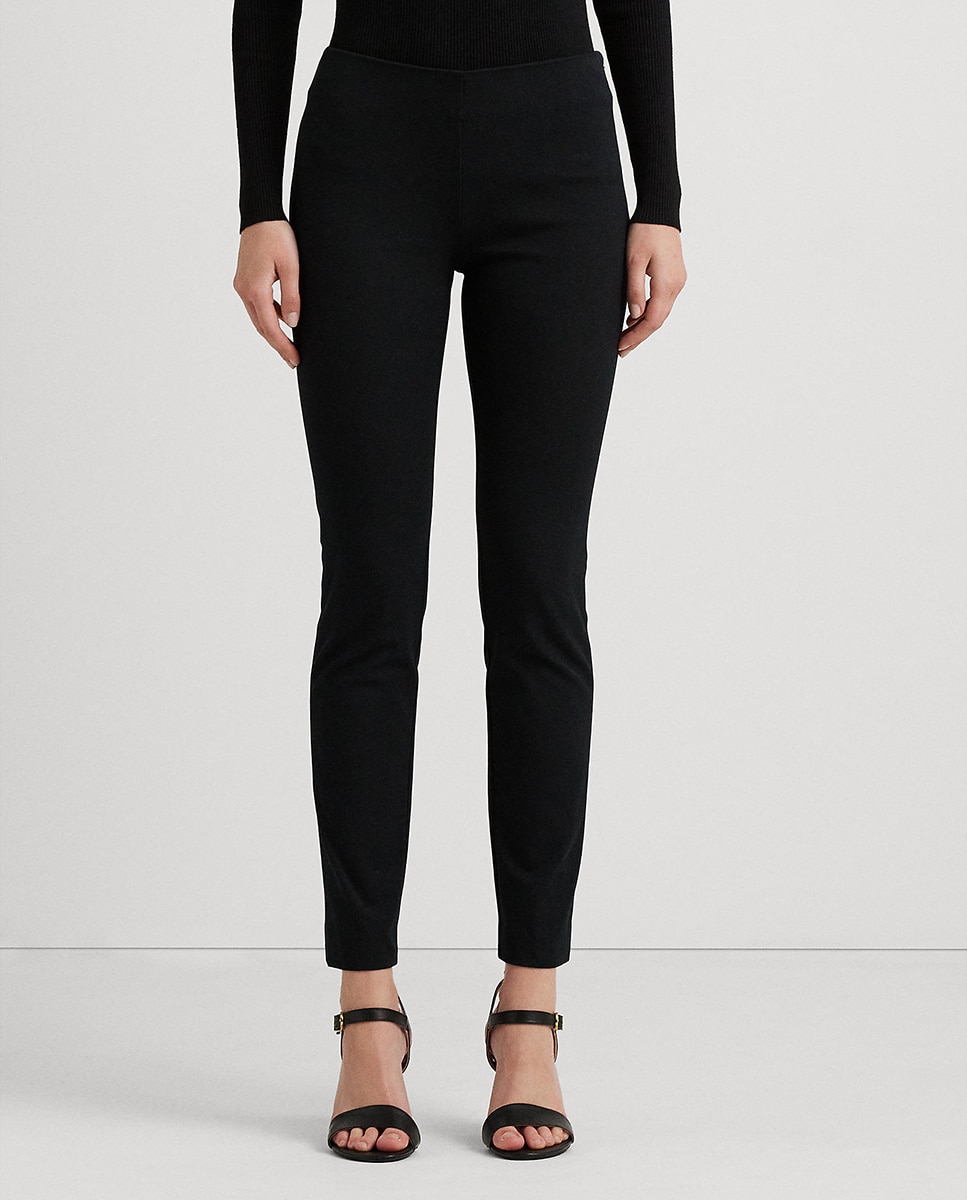 Pantalón de mujer de sarga Skinny - Lauren Ralph Lauren - Negro Negro-3