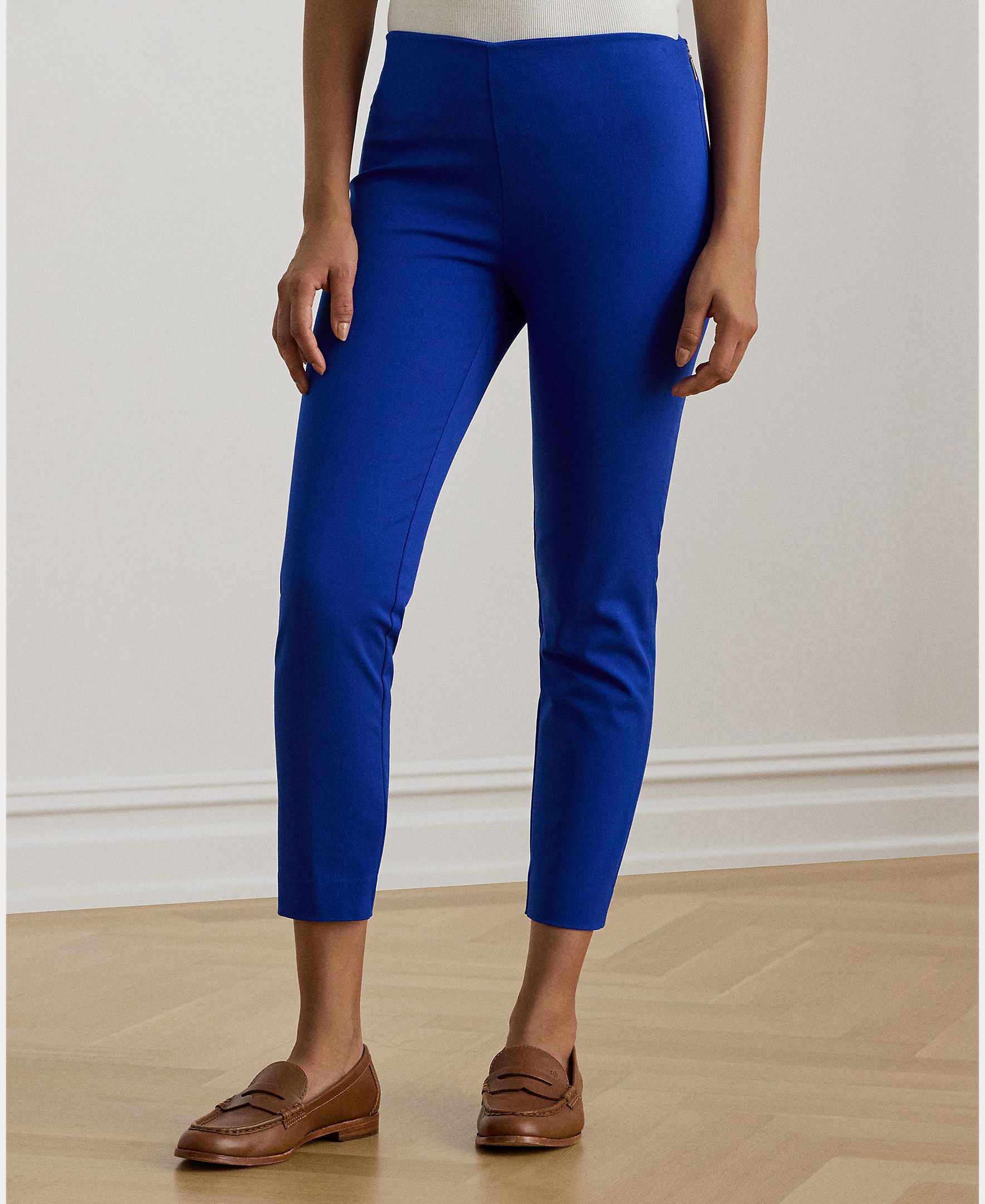 Lauren Ralph Lauren - Pantalón recto de mujer Lauren Ralph Lauren en color blanco.