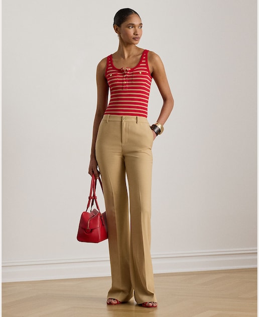 Imagem 0 de Calças regular high rise de mulher